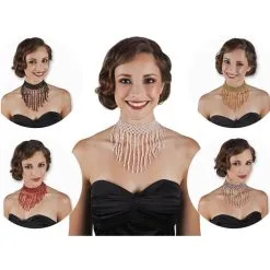 Jourdefete Collier Charleston - Couleur Au Choix