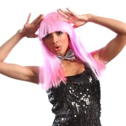 Jourdefete Perruque Dance Fever Couleur Au Choix -Déguisement Originaux Soldes 2369 copie