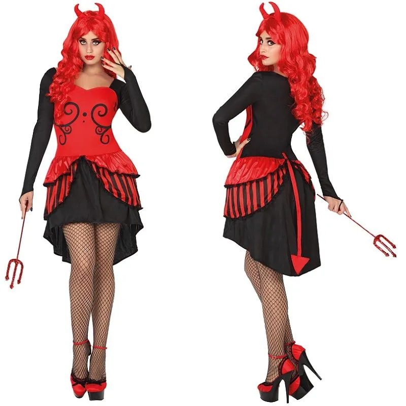 Jourdefete Déguisement De Démone Sexy - Taille Au Choix 1 Jourdefete Déguisement De Démone Sexy - Taille Au Choix