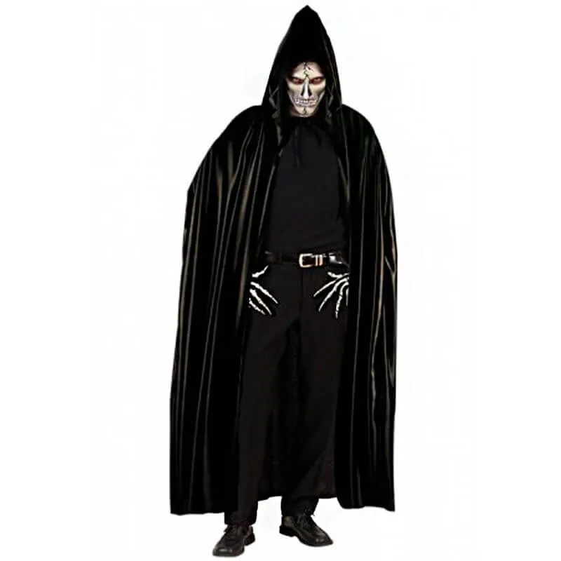 Jourdefete Cape Avec Capuche Noire Adulte 1 Jourdefete Cape Avec Capuche Noire Adulte