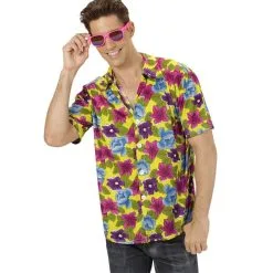 Jourdefete Chemise Hawaïenne Jaune - Taille Au Choix