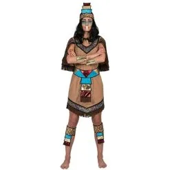 Jourdefete Déguisement Femme Aztèque - Taille Au Choix