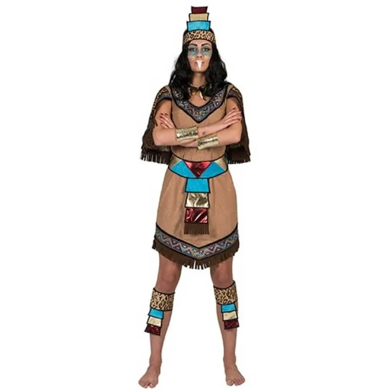 Jourdefete Déguisement Femme Aztèque - Taille Au Choix 1 Jourdefete Déguisement Femme Aztèque - Taille Au Choix