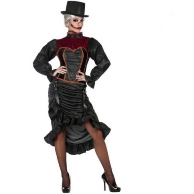 Jourdefete Déguisement Femme – Vampire « Epoque Victorienne » - Taille Au Choix 1 Jourdefete Déguisement Femme – Vampire « Epoque Victorienne » - Taille Au Choix