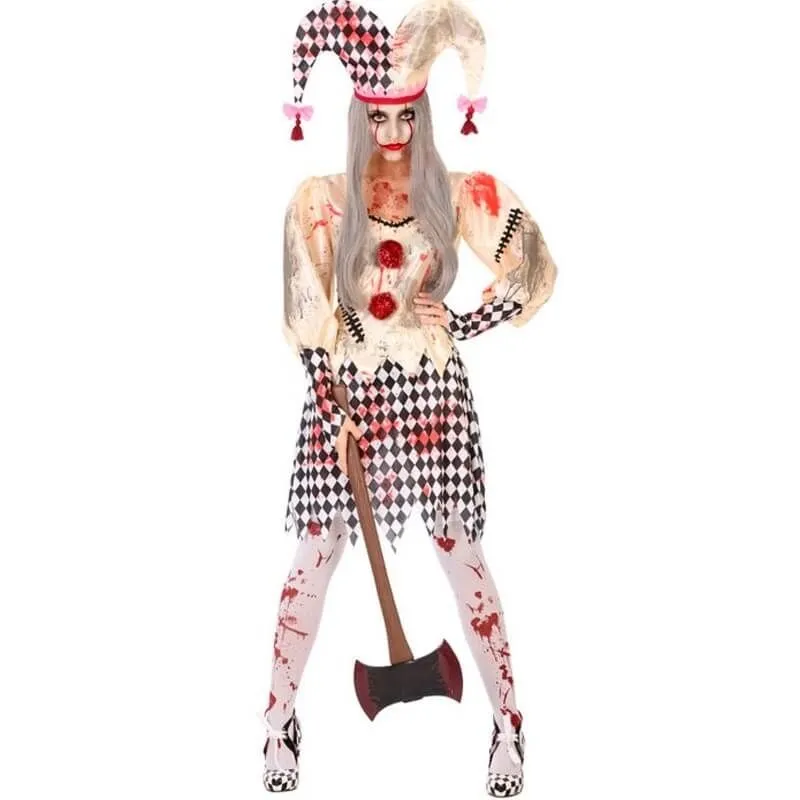 Jourdefete Déguisement Femme – Arlequin Sanglant (Taille Au Choix) 1 Jourdefete Déguisement Femme – Arlequin Sanglant (Taille Au Choix)