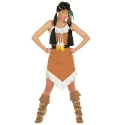 Jourdefete Déguisement Indienne Commanche Femme - Taille Au Choix