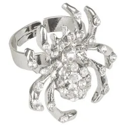 Jourdefete Bague Araignée Avec Strass