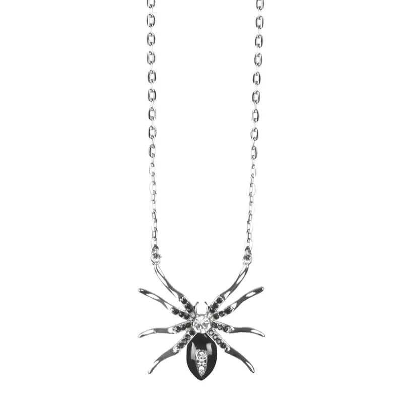 Jourdefete Collier Araignée Avec Strass 2 Jourdefete Collier Araignée Avec Strass – Image 2