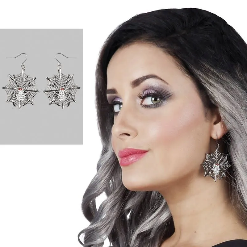 Jourdefete Boucles D'Oreilles Araignées Avec Strass – Image 2