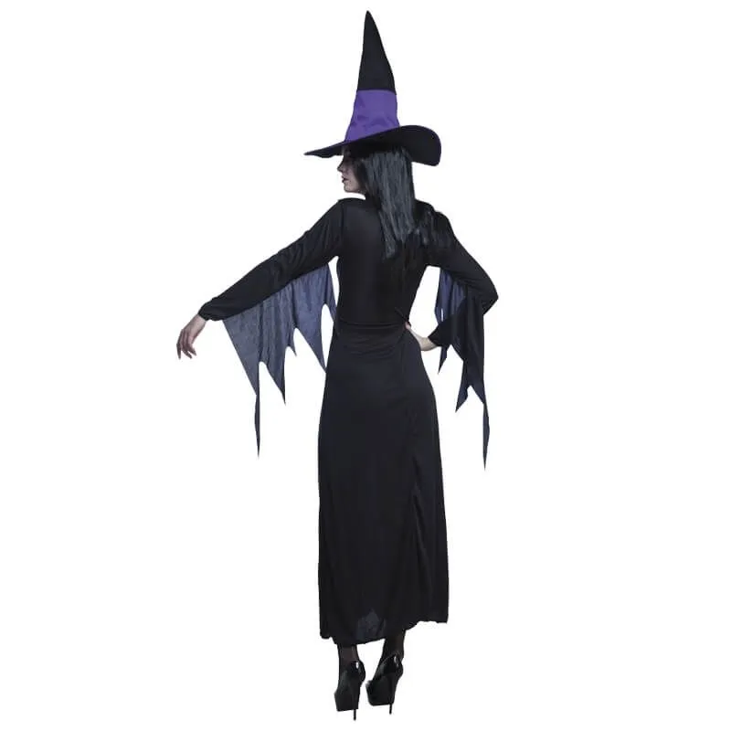 Jourdefete Costume De Sorcière Violette Femme - Taille Au Choix 2 Jourdefete Costume De Sorcière Violette Femme - Taille Au Choix – Image 2