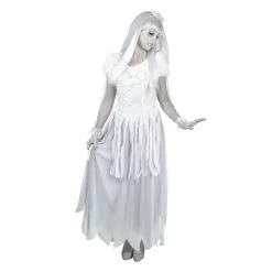 Jourdefete Déguisement Mariée Fantôme Femme - Taille Au Choix