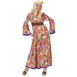 Jourdefete Robe Longue Colorée De Hippie Femme - Taille Au Choix