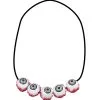 Jourdefete Accessoire De Déguisement Collier 5 Oeils Sanguinolants