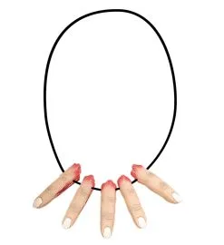 Jourdefete Accessoire De Déguisement Collier 5 Doigts Coupés