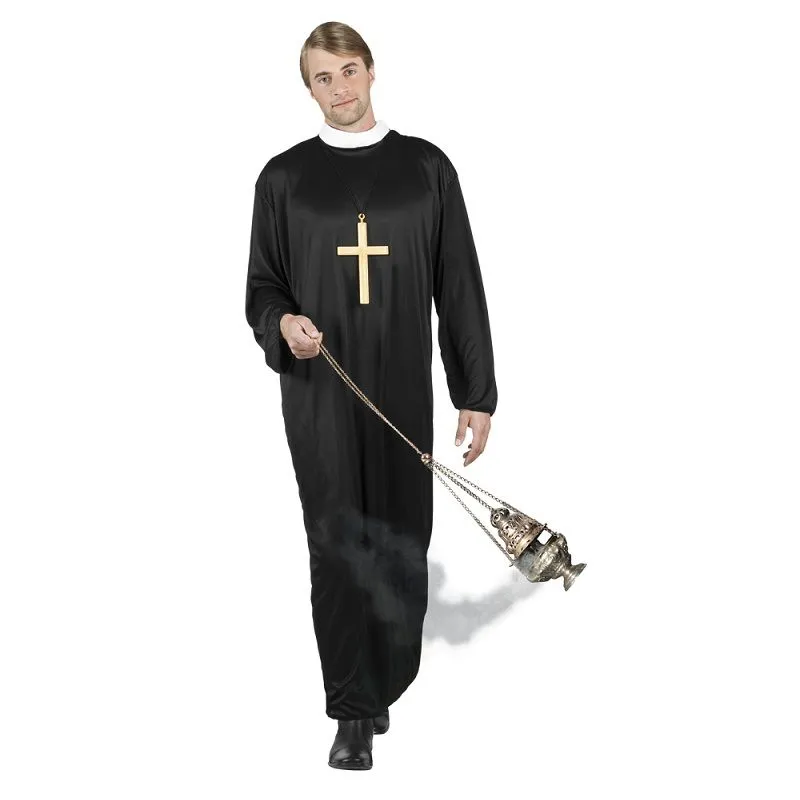Jourdefete Déguisement De Prêtre - Taille Unique 1 Jourdefete Déguisement De Prêtre - Taille Unique
