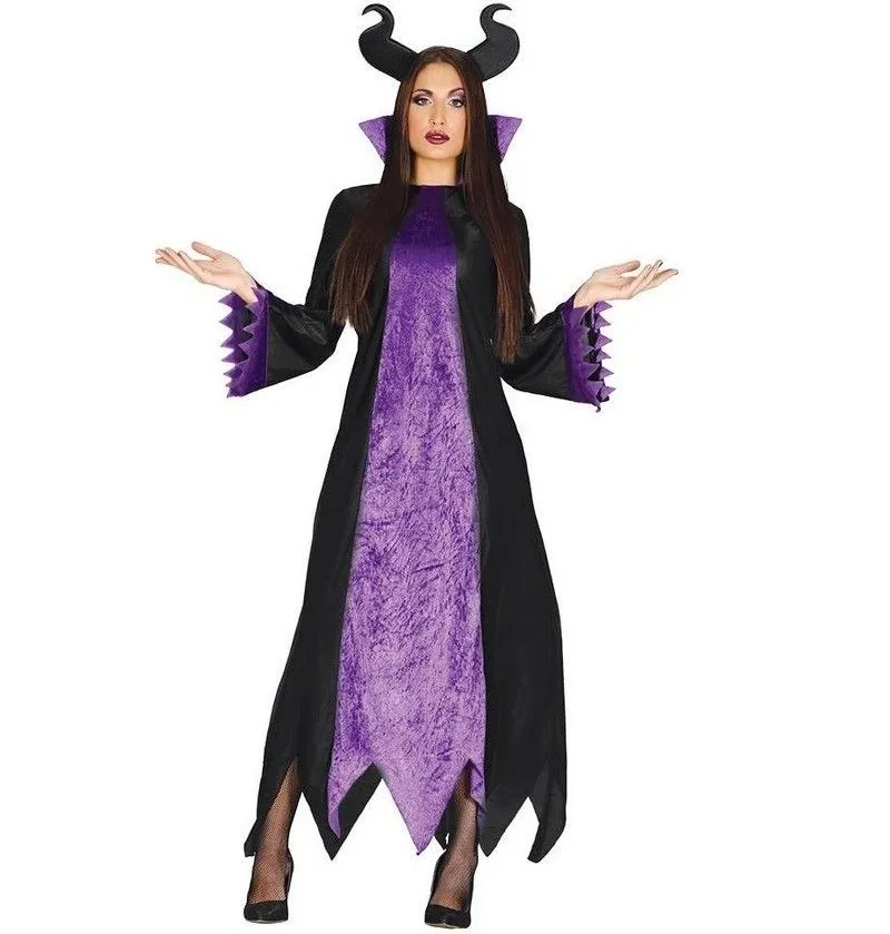 Jourdefete Déguisement Fée Maléfique - Taille Au Choix 1 Jourdefete Déguisement Fée Maléfique - Taille Au Choix