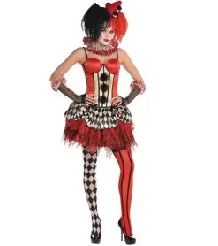 Jourdefete Corset De Clown Circus Femme - Taille Au Choix