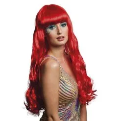 Jourdefete Perruque "Oceana" - Rouge