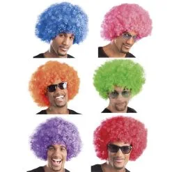 Jourdefete Perruque Disco Afro - Couleur Au Choix