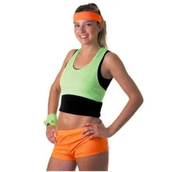 Jourdefete Brassière Fluo Verte Femme - Taille Unique