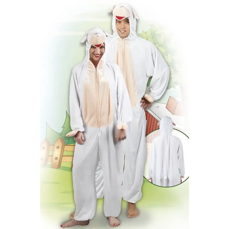 Jourdefete Costume En Peluche De Mouton - Taille Au Choix 1 Jourdefete Costume En Peluche De Mouton - Taille Au Choix