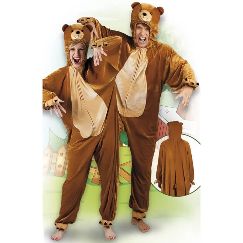 Jourdefete Costume En Peluche D'Ours - Taille Au Choix 1 Jourdefete Costume En Peluche D'Ours - Taille Au Choix