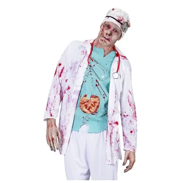 Jourdefete Déguisement De Chirurgien Zombie - Taille Au Choix 1 Jourdefete Déguisement De Chirurgien Zombie - Taille Au Choix