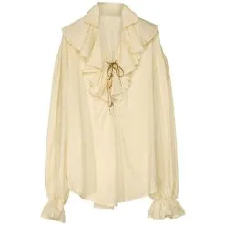 Jourdefete Chemise Dame De La Renaissance Beige - Taille M