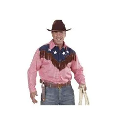 Jourdefete Chemise De Cow Boy Rodéo Adulte - Taille Au Choix