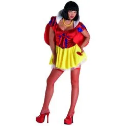 Jourdefete Déguisement Blanche-Neige Mini Jupe Sexy