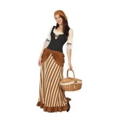 Jourdefete Costume Femme Aubergiste - Taille Au Choix