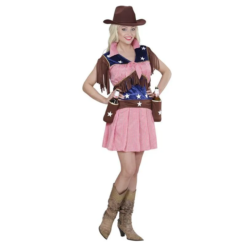 Jourdefete Costume De Cowgirl De Rodéo - Taille Au Choix 1 Jourdefete Costume De Cowgirl De Rodéo - Taille Au Choix