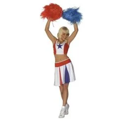Jourdefete Déguisement Adulte Pom-Pom Girl