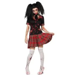 Jourdefete Costume De Zombie Ecolière Femme