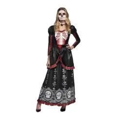 Jourdefete Déguisement Femme Adriana - Day Of The Dead - Taille Au Choix