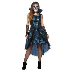 Jourdefete Déguisement Femme - Lady Vampire - Bleu - Taille Au Choix