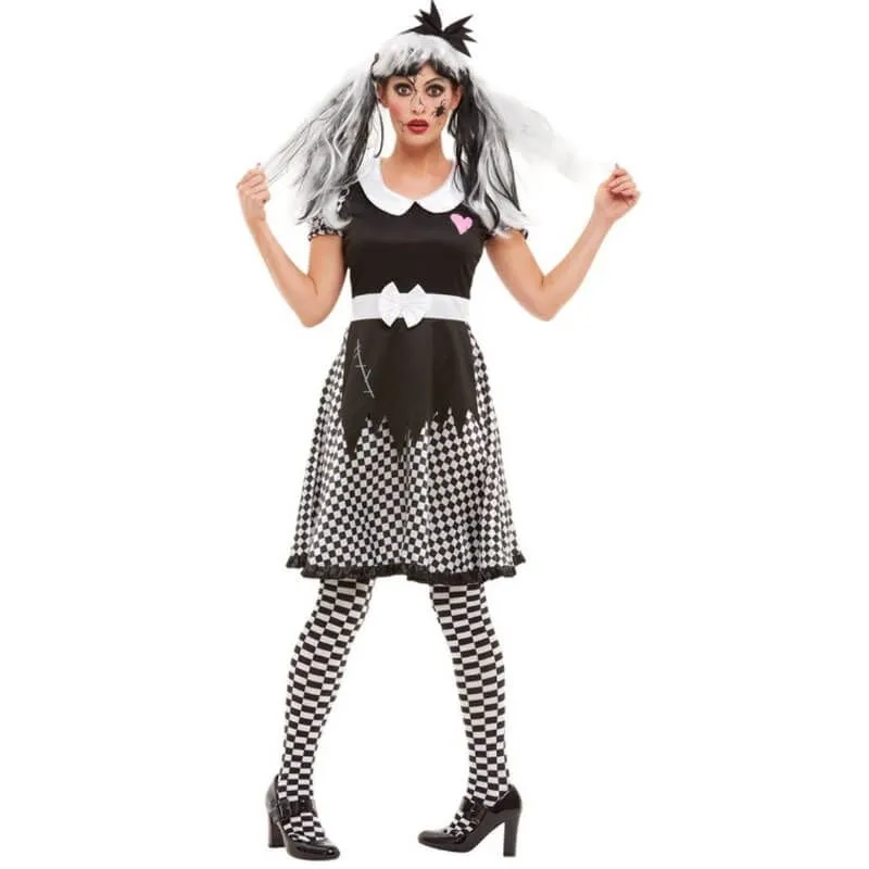 Jourdefete Déguisement Femme - Poupée Cassée - Taille Au Choix 1 Jourdefete Déguisement Femme - Poupée Cassée - Taille Au Choix
