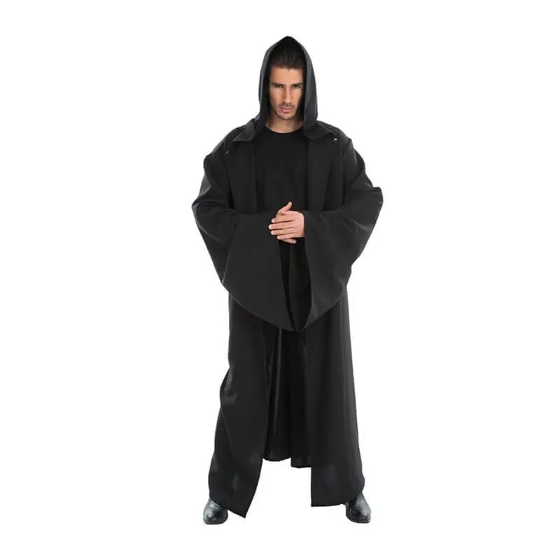 Jourdefete Cape Noire De Seigneur Des Ténèbres - 180 Cm 1 Jourdefete Cape Noire De Seigneur Des Ténèbres - 180 Cm