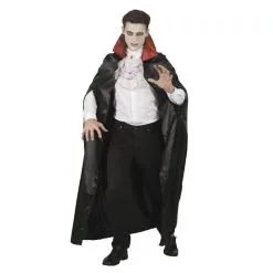 Jourdefete Cape De Vampire Avec Jabot Pour Homme - Taille Unique