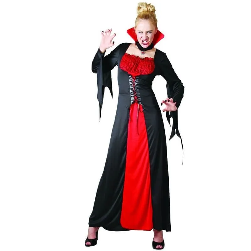 Jourdefete Déguisement Femme - Vampiresse - Taille Au Choix 1 Jourdefete Déguisement Femme - Vampiresse - Taille Au Choix