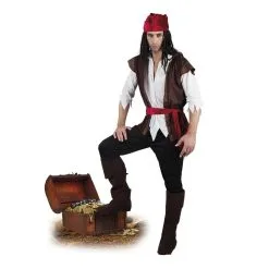 Jourdefete Déguisement De Pirate Ténébreux Homme - Taille Au Choix