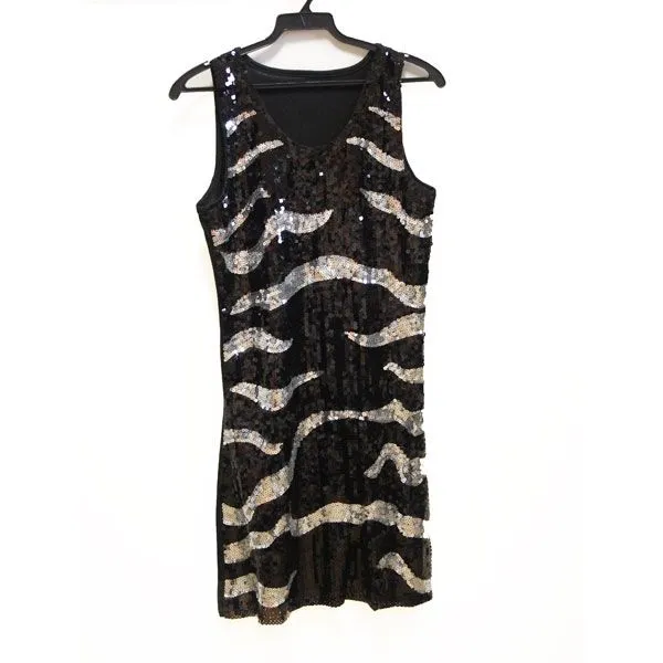 Jourdefete Déguisement Disco Robe Zébrée Luxe - Dreamiz 1 Jourdefete Déguisement Disco Robe Zébrée Luxe - Dreamiz