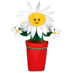 Jourdefete Mascotte Fleur Dans Son Pot